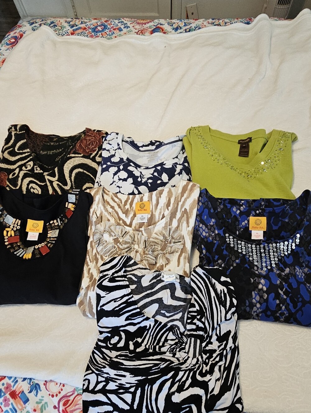 Women's Tops Size XL - Ruby Rd, Multiples, Floral, Animal Print One Medium